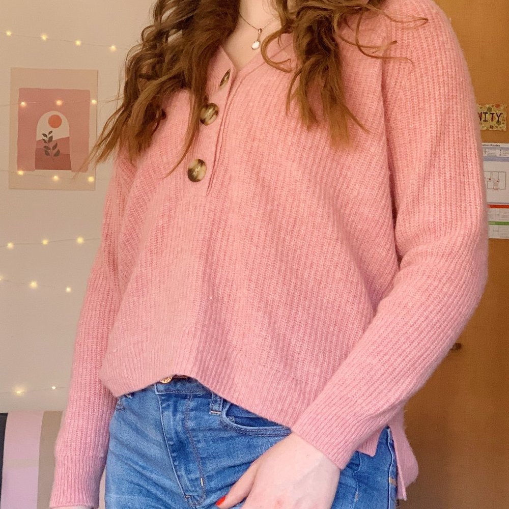 Madewell Wool Sweater Pink
